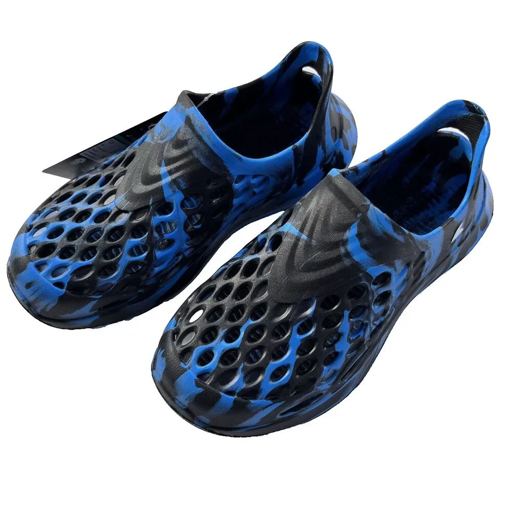 Rugged Shark Blue Black‎ Slip-On Water Sneaker Big Boys Size 13 Vacation Travel